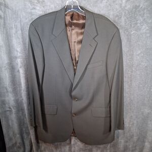 Chaps Ralph Lauren Blazer Olive Green Suit Jacket Sport Coat Sz In Description